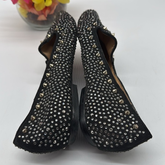 Steve Madden Graanite Studded Black Loafers Size 8 BLO7054A - Picture 4 of 7
